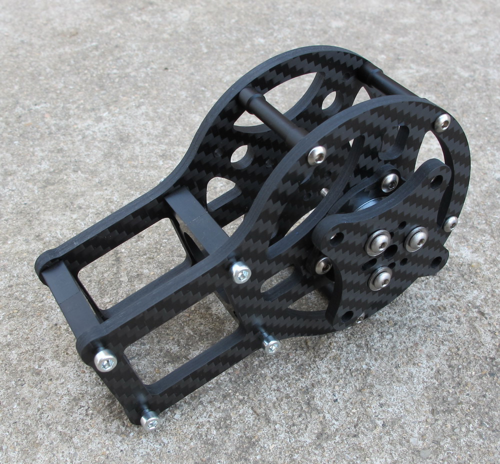 Carbon Fiber 4mm motor cage Y Axis For iPower GBM5208 - Click Image to Close